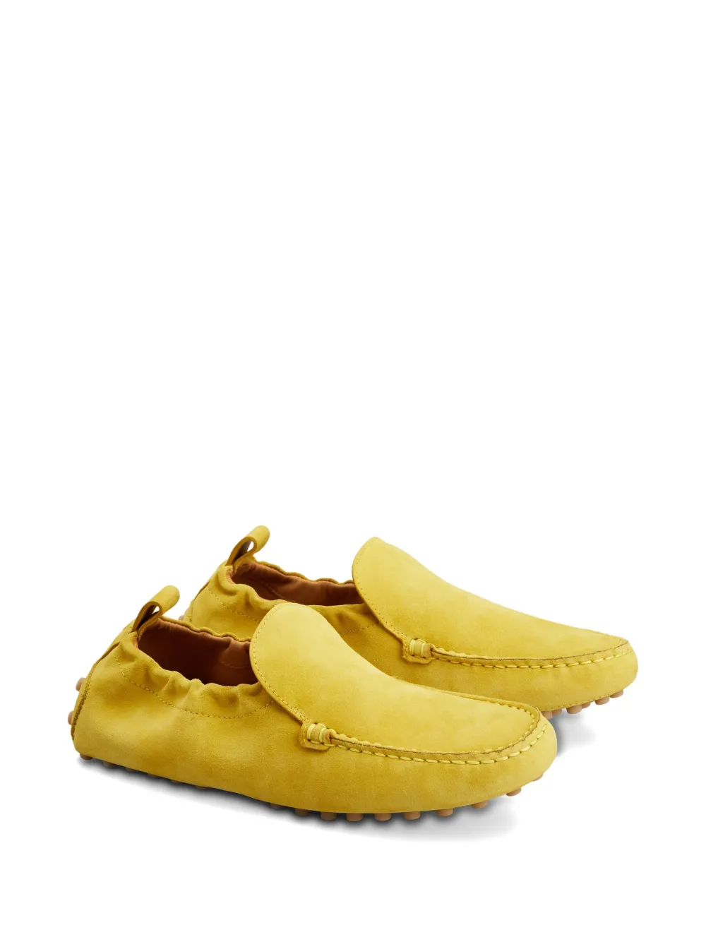 Tod's Loafers met ruches - Geel