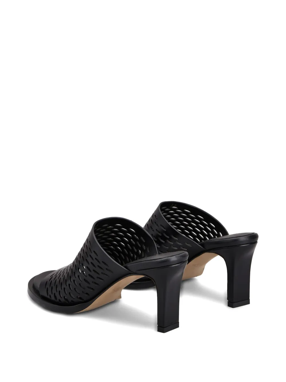 Tod's 75mm laser-cut heeled sandals Black