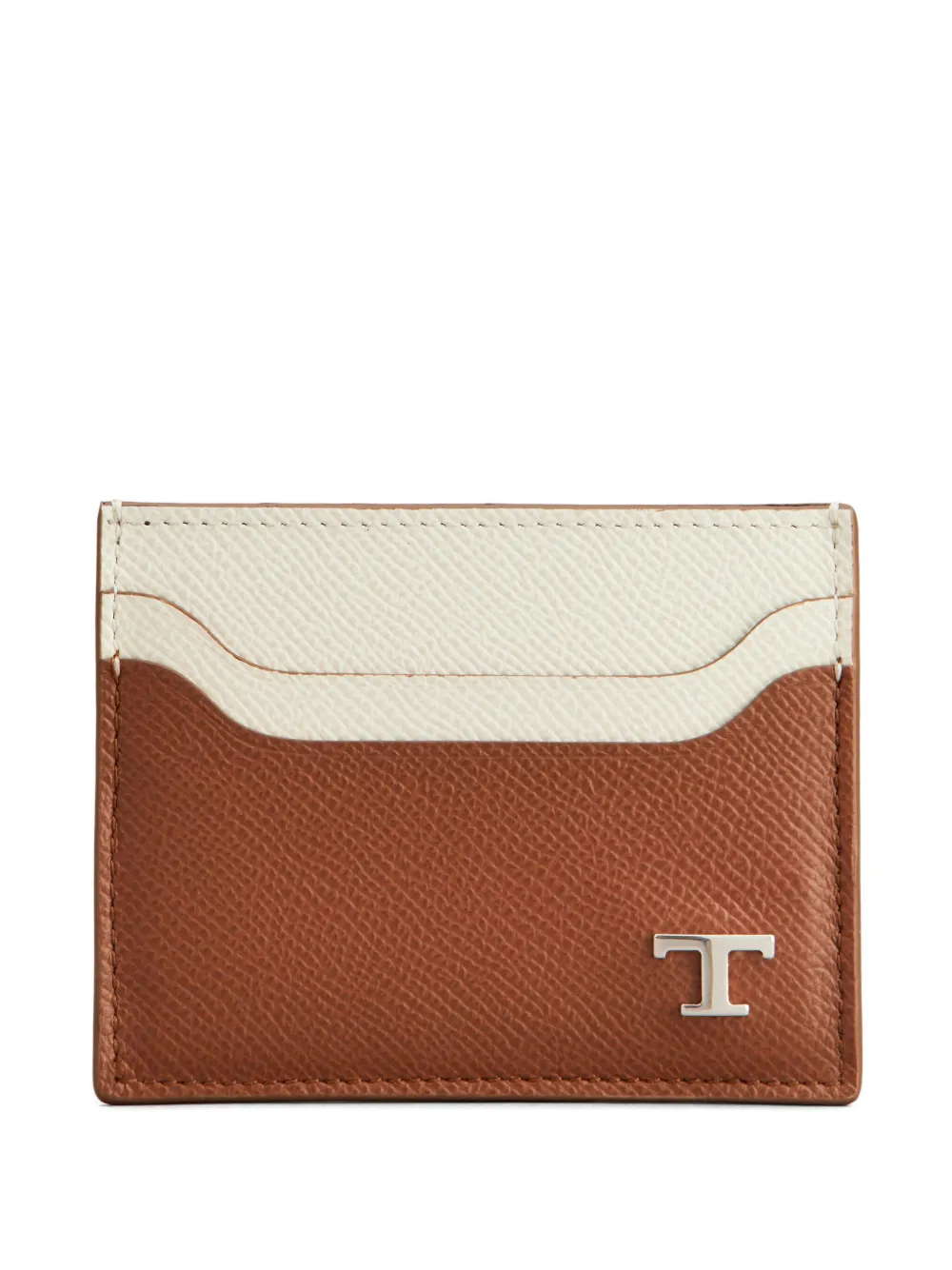 Tod's Tweekleurige leren pasjeshouder Bruin