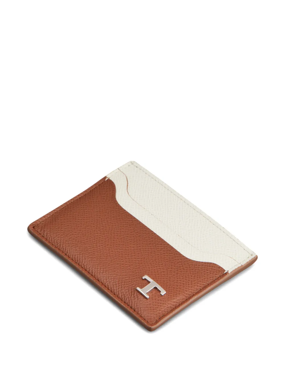 Tod's Tweekleurige leren pasjeshouder Bruin