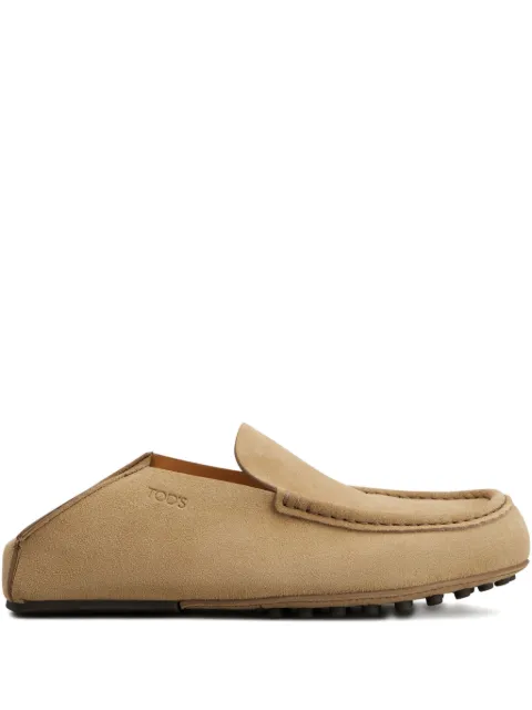 Tod's suede slipper loafers