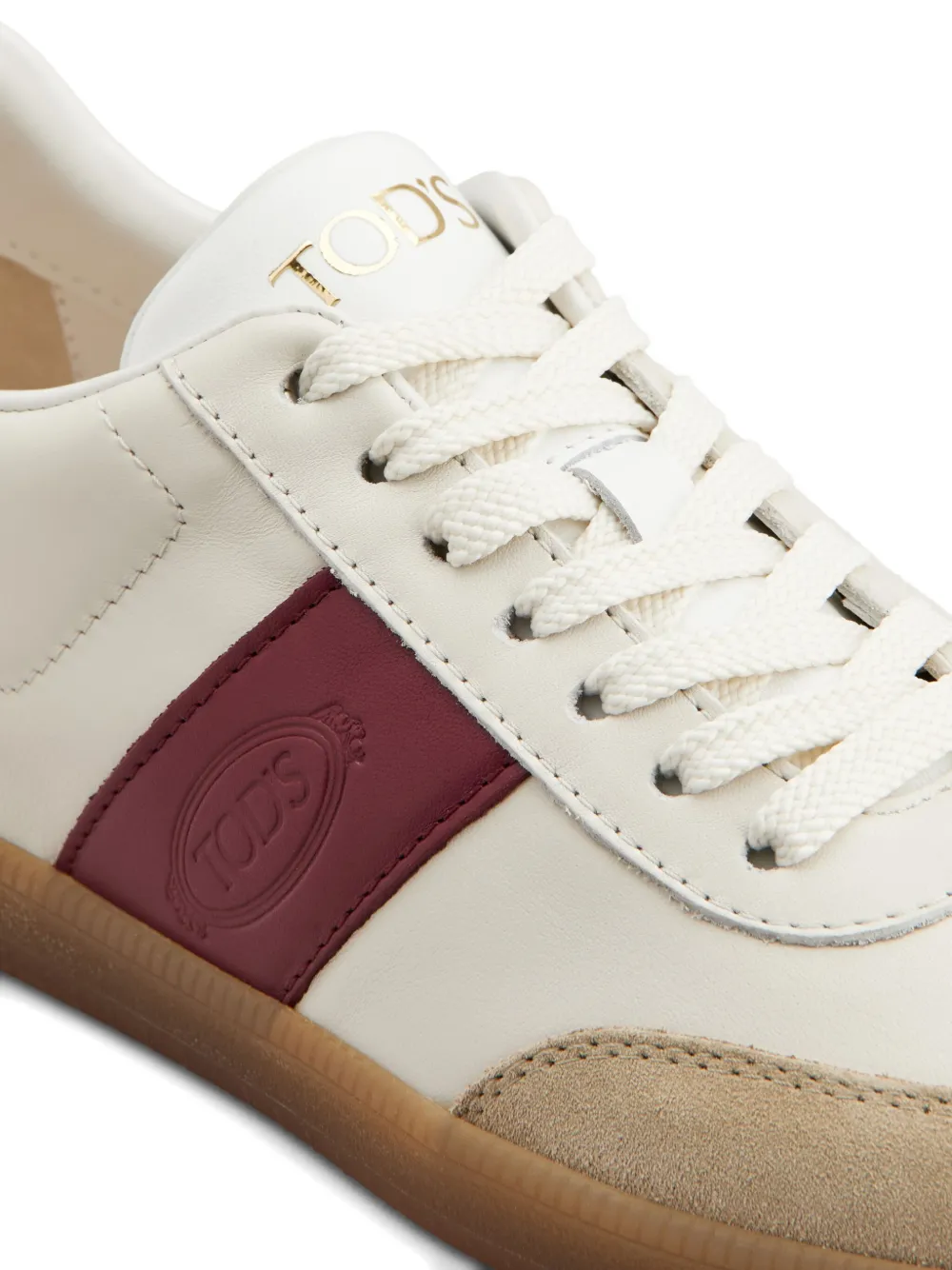 Tod's Tabs sneakers met leren vlakken Beige