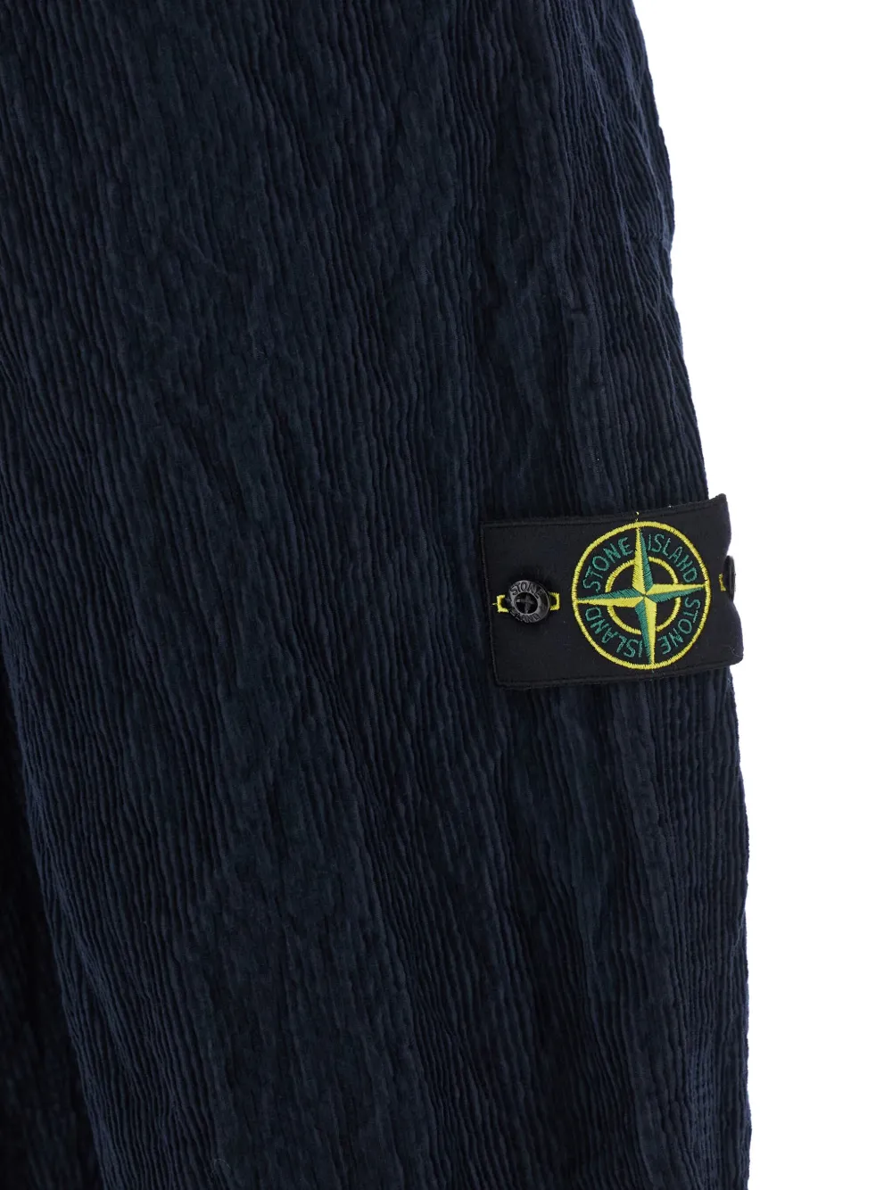 Stone Island Ribfluwelen broek met opgestikte zak Blauw
