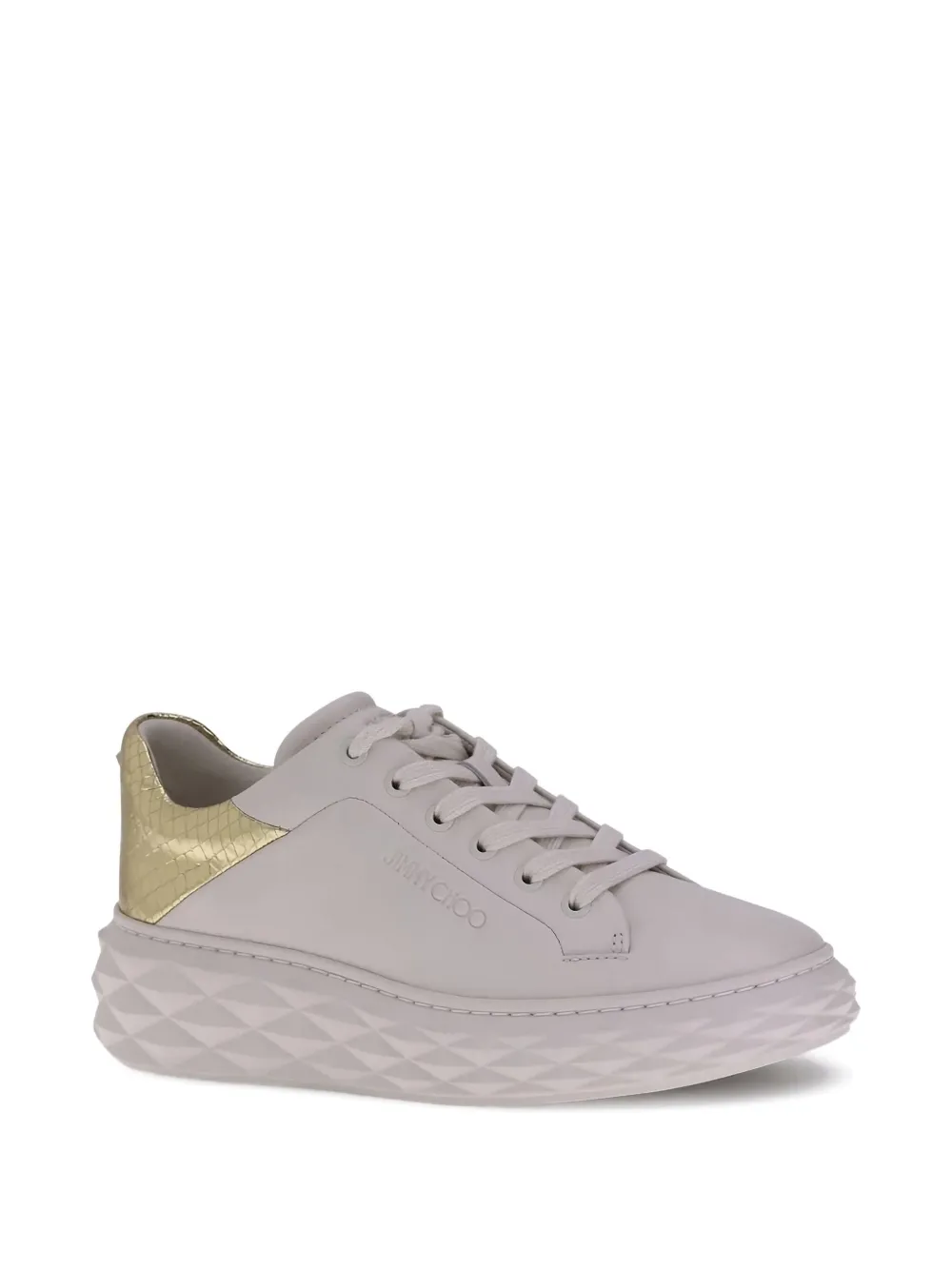 Jimmy Choo Diamond Maxi F Ii Sneakers In White