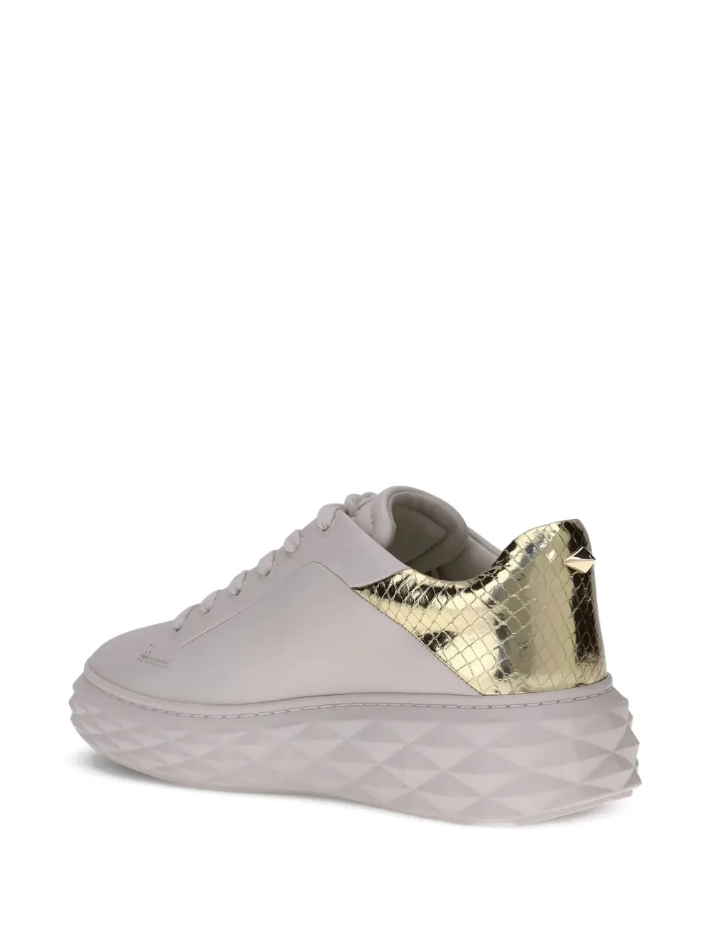 Jimmy Choo Diamond Maxi F Ii Sneakers In White