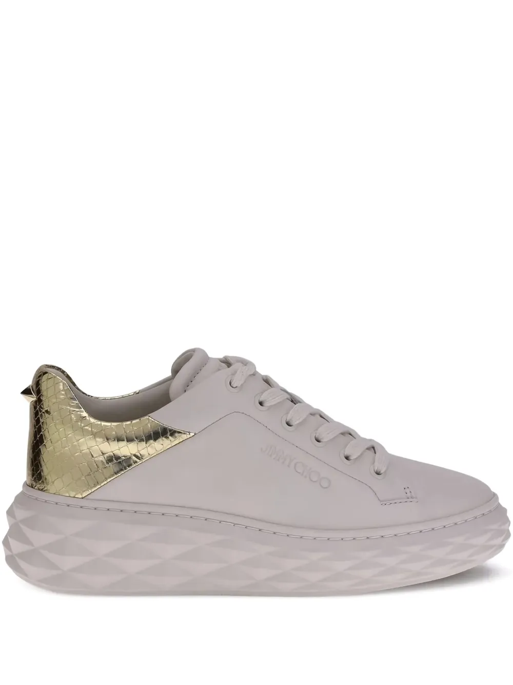 Jimmy Choo Diamond Maxi F Ii Sneakers In White