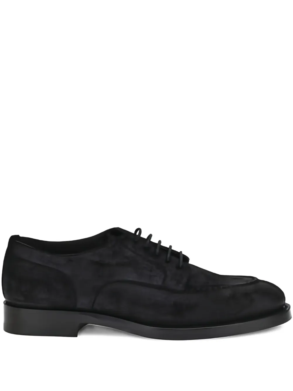 Brunello Cucinelli lace-up suede shoes Black