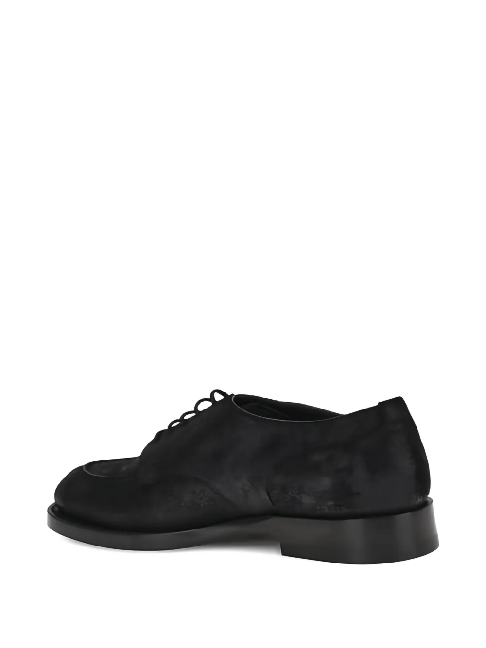 Brunello Cucinelli Almond Toe Lace-up Shoes In Black