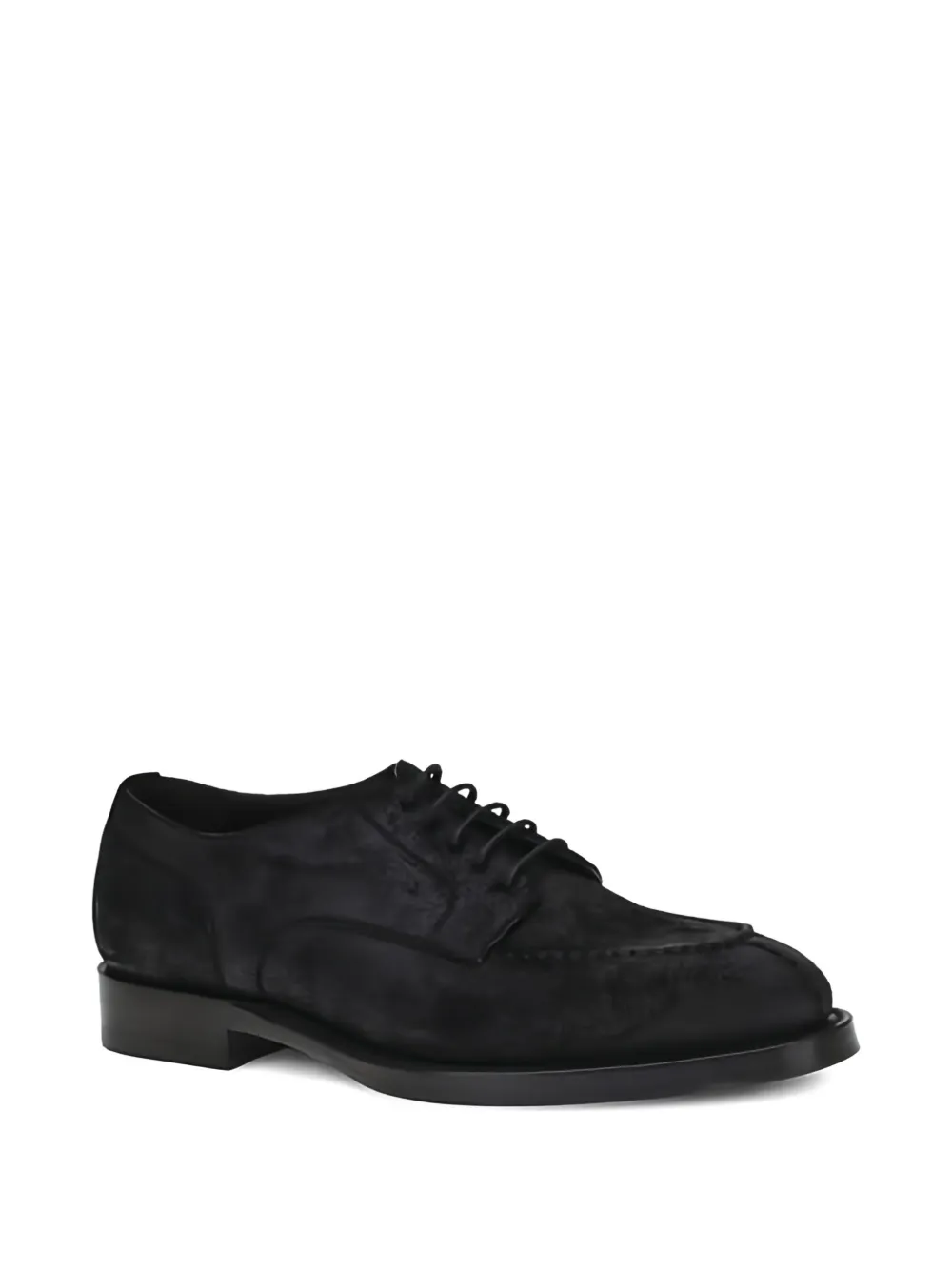 Brunello Cucinelli Almond Toe Lace-up Shoes In Black