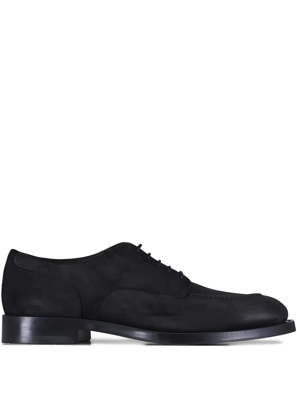 Brunello Cucinelli lace-up suede derby shoes | Black | Image 1