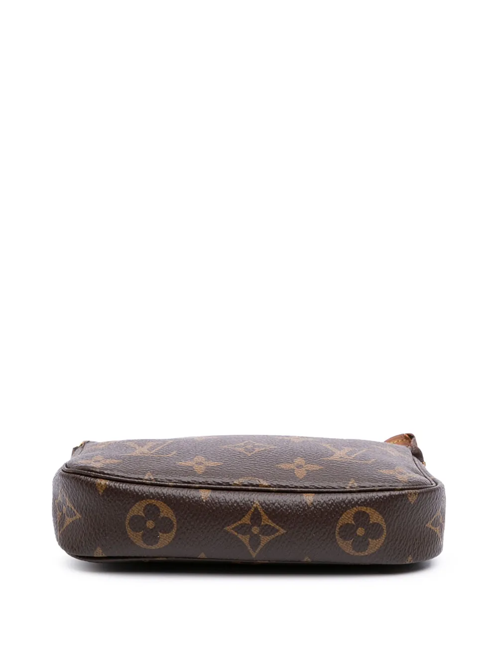 Pre-owned Louis Vuitton 2021 Monogram Mini Pochette Accessoires Handbag In Brown