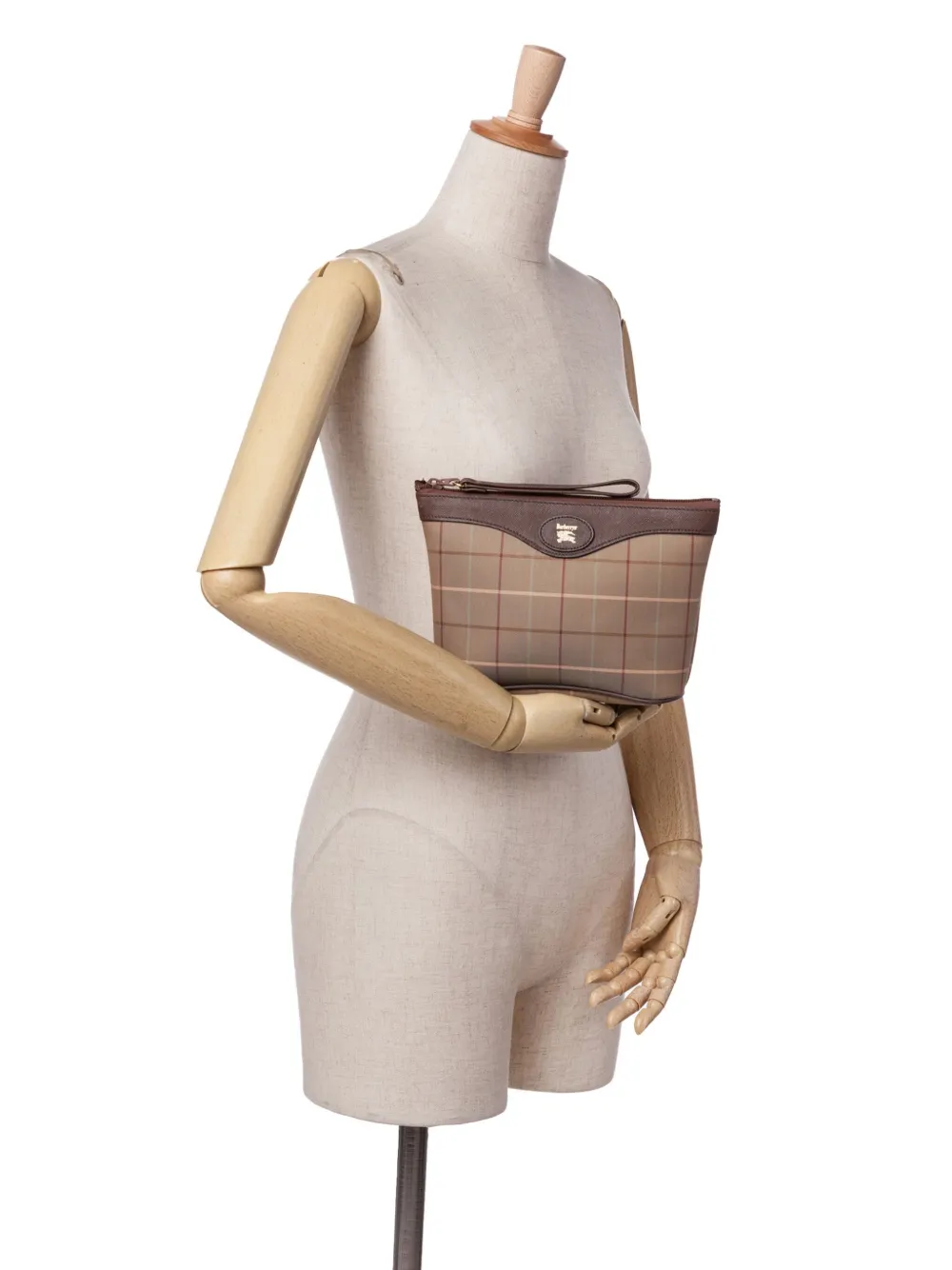 Burberry Pre-Owned 20th Century Vintage Check Canvas clutch bag | Pre-Owned | Image 2
