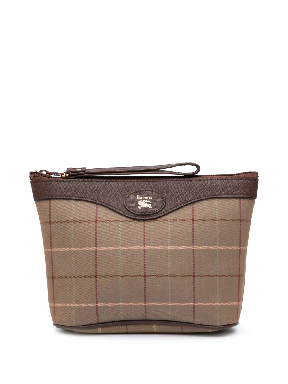 Burberry Pre-Owned 20th Century Vintage Check Canvas clutch bag | Brown | Image 1