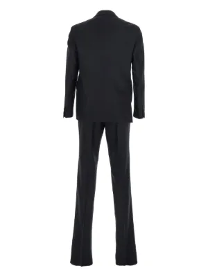 セットアップ Tagliatore Paris Suit In Black Virgin Wool Blend Tagliatore Paris Outfit In Black Virgin Wool Blend | ShopSimon