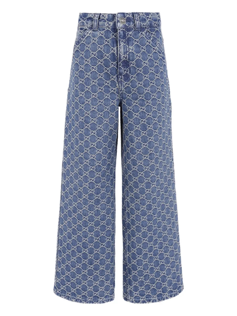 Gucci Kids Jeans met GG-monogram Blauw