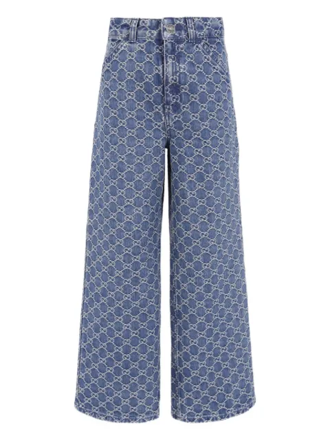 Gucci Kids جينز بمونوغرام GG