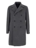 Tagliatore double-breasted wool coat - Grey