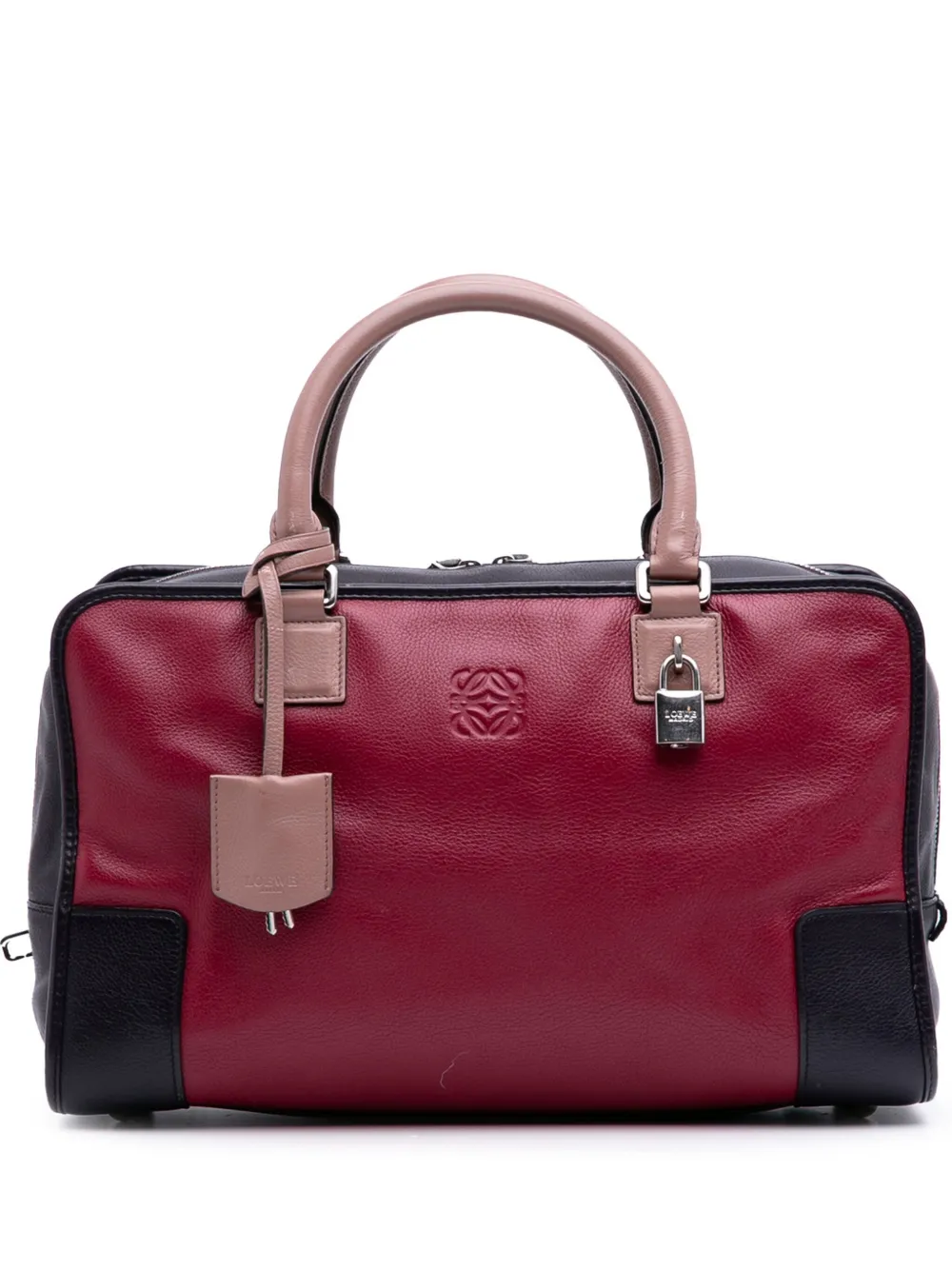 Loewe Pre-Owned 2014 トリコロール レザー アマソナ 36 ハンドバッグ - レッド Loewe Pre-Owned 2014 トリコロール レザー アマソナ 36 ハンドバッグ - レッド