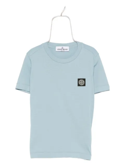 Stone Island Junior logo-patch cotton T-shirt