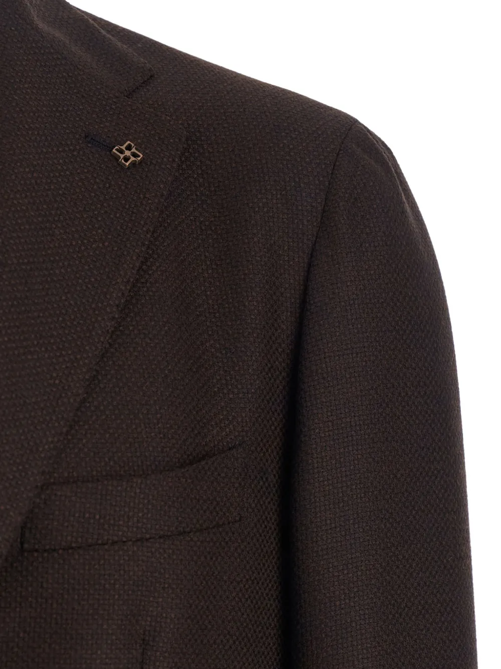 Tagliatore Blazer met enkele rij knopen Bruin