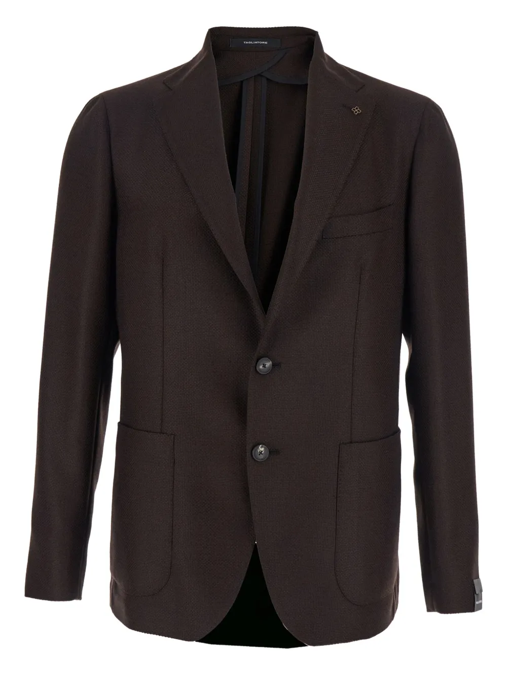 Tagliatore Blazer met enkele rij knopen Bruin
