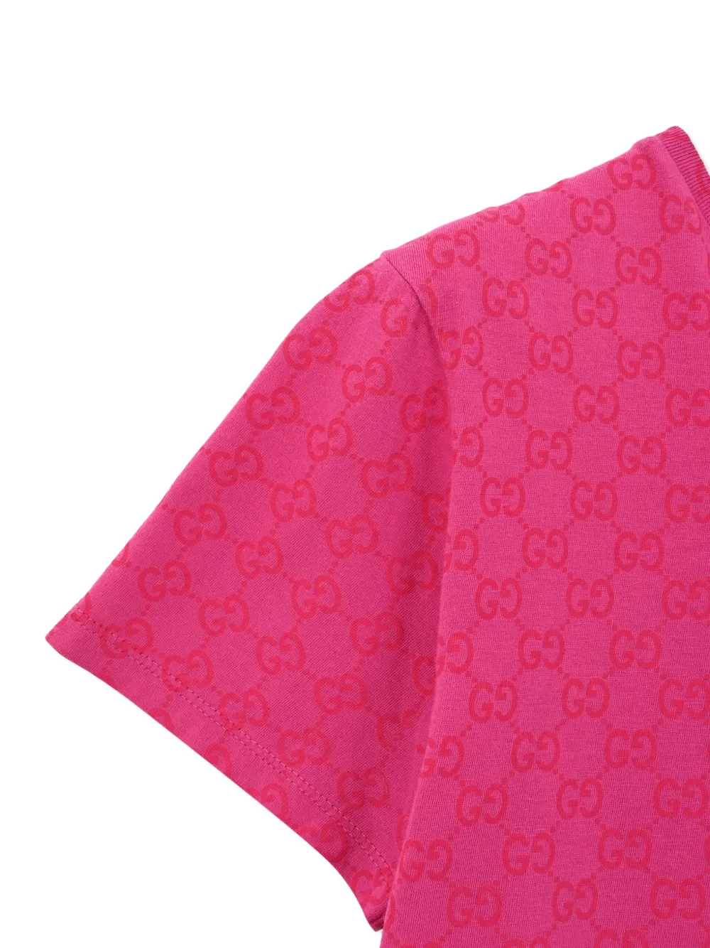 Gucci Kids GG-pattern short sleeve T-shirt Roze