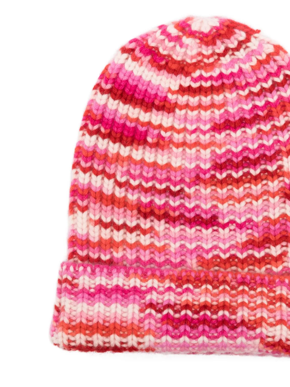 HURRAY striped cashmere beanie hat | Image 2