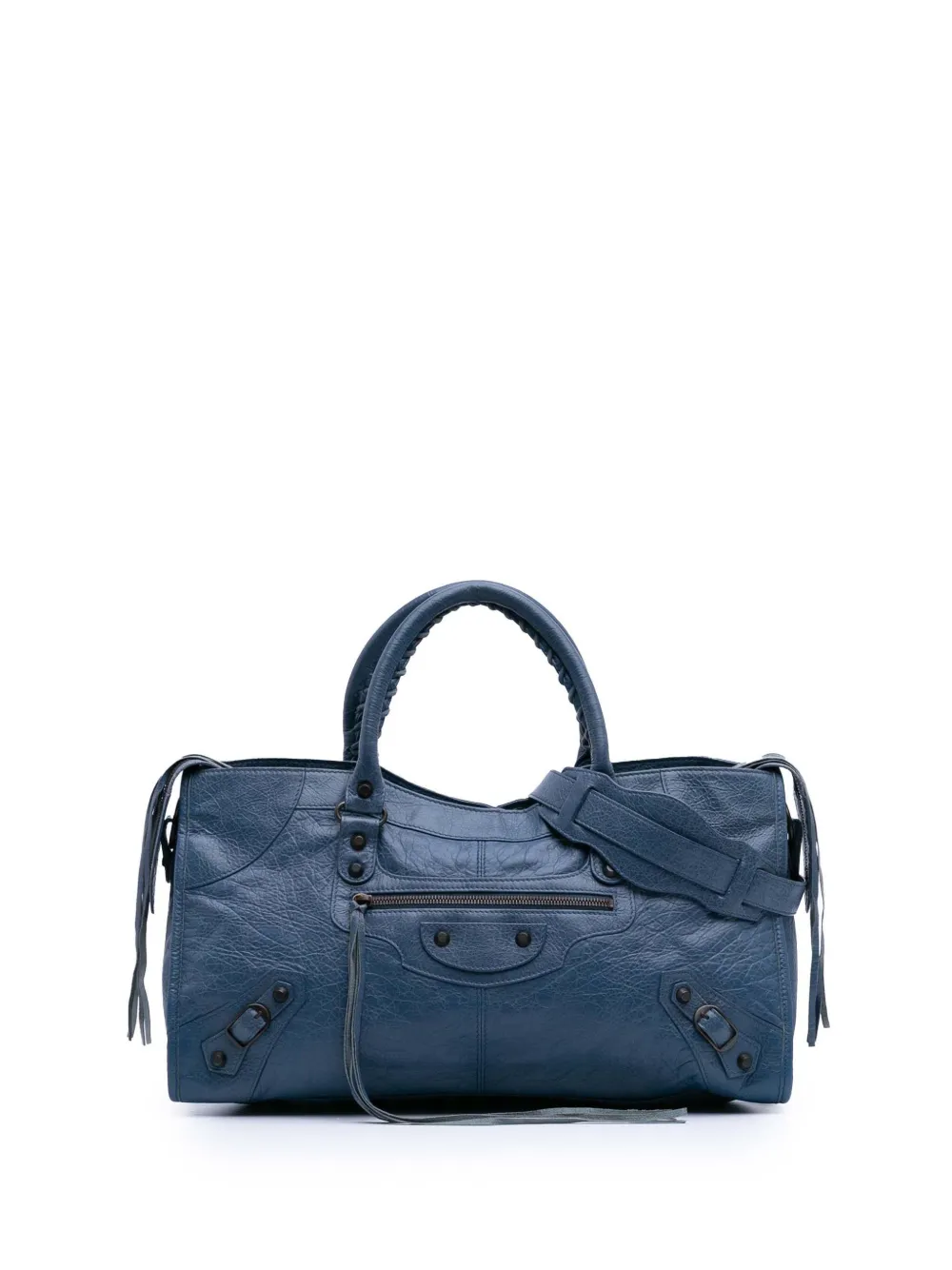 Balenciaga Pre-Owned 2014 Lambskin Motocross Classic Part Time satchel | Blue | Image 1