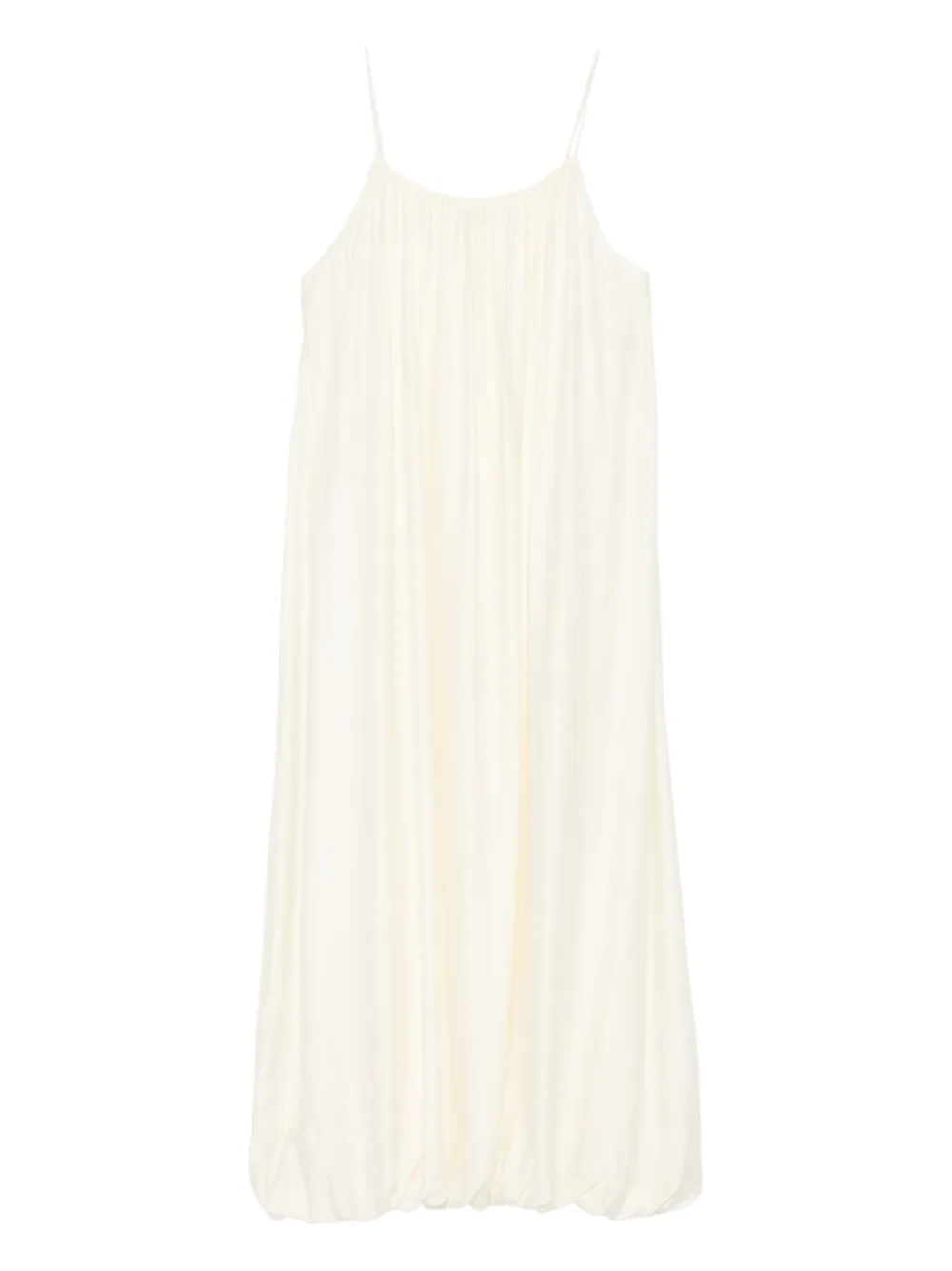 Eleh Balloon-hem Spaghetti-strap Maxi Dress In Nude
