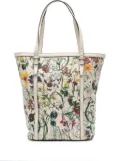 Gucci Pre-Owned 2016-2025 Medium Leather Flora Infinity Nice tote bag - White