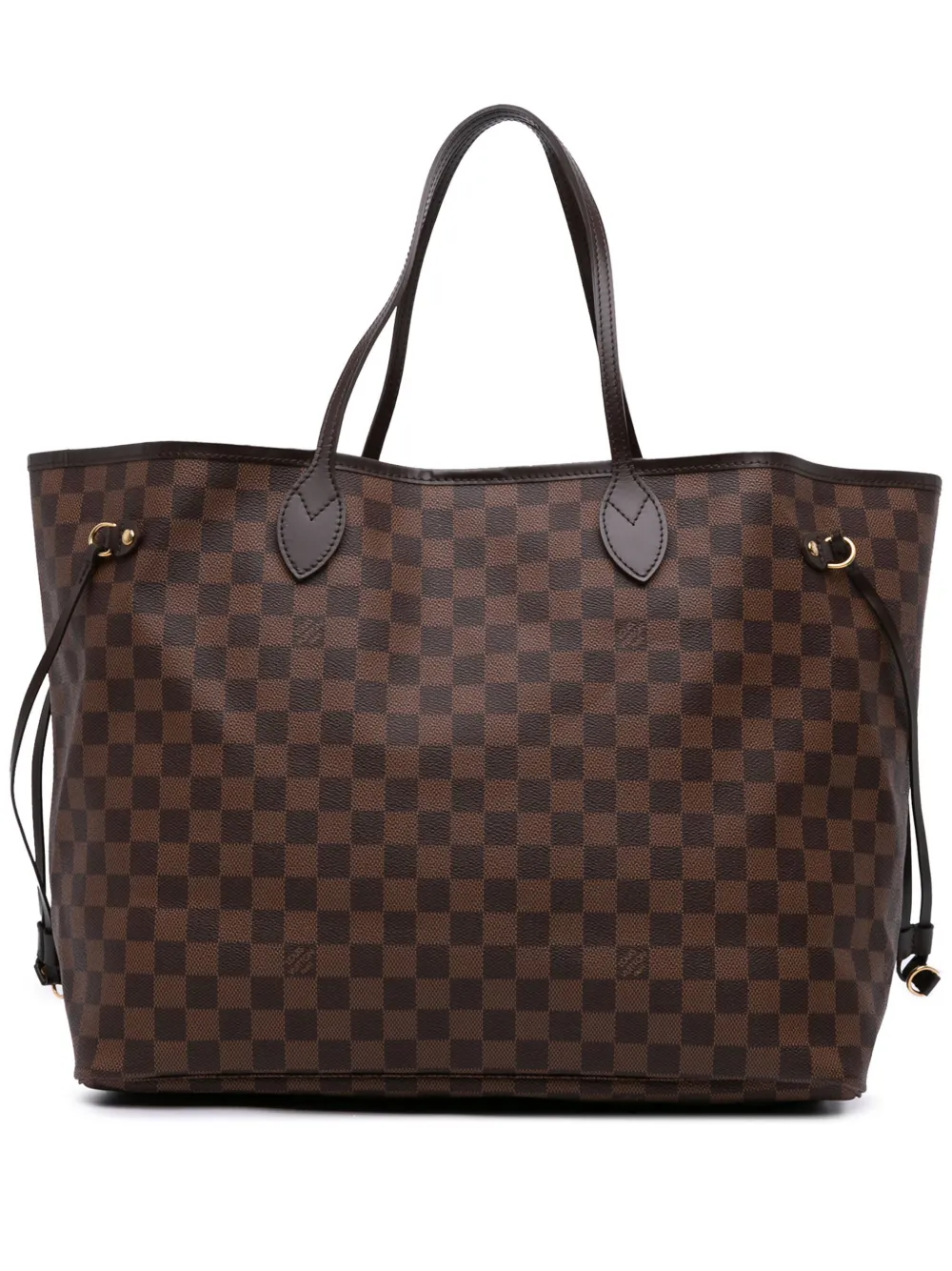 Louis Vuitton Pre-Owned 2010 ダミエ エベヌ ネヴァーフル GM トートバッグ - ブラウン Louis Vuitton Pre-Owned 2010 ダミエ エベヌ ネヴァーフル GM トートバッグ - ブラウン