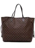 Louis Vuitton Pre-Owned 2010 Damier Ebene Neverfull GM tote bag - Brown