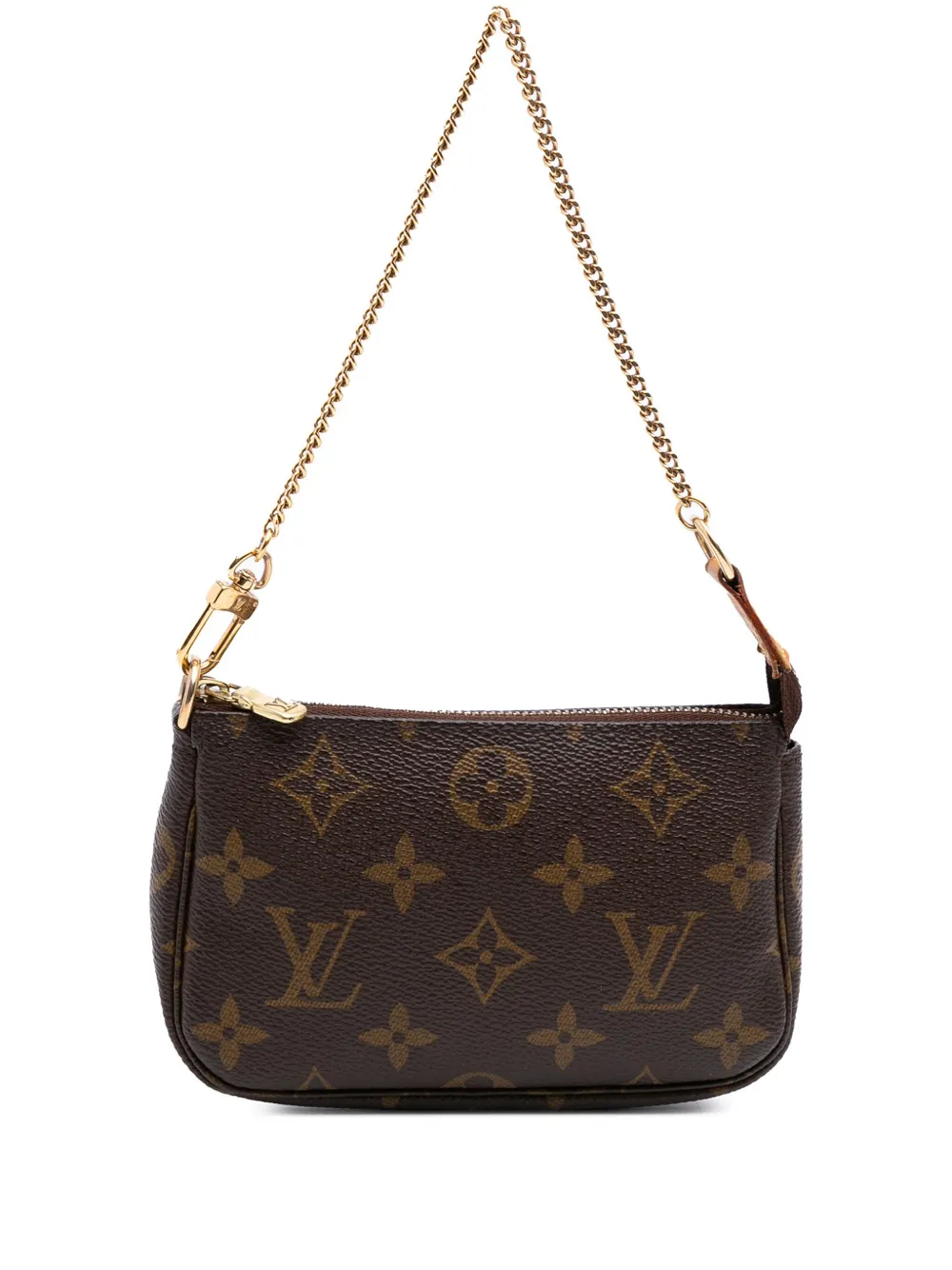 Louis Vuitton Pre-Owned 2001 モノグラム ミニ ポシェット アクセソワール ハンドバッグ - ブラウン Louis Vuitton Pre-Owned 2001 モノグラム ミニ ポシェット アクセソワール ハンドバッグ - ブラウン