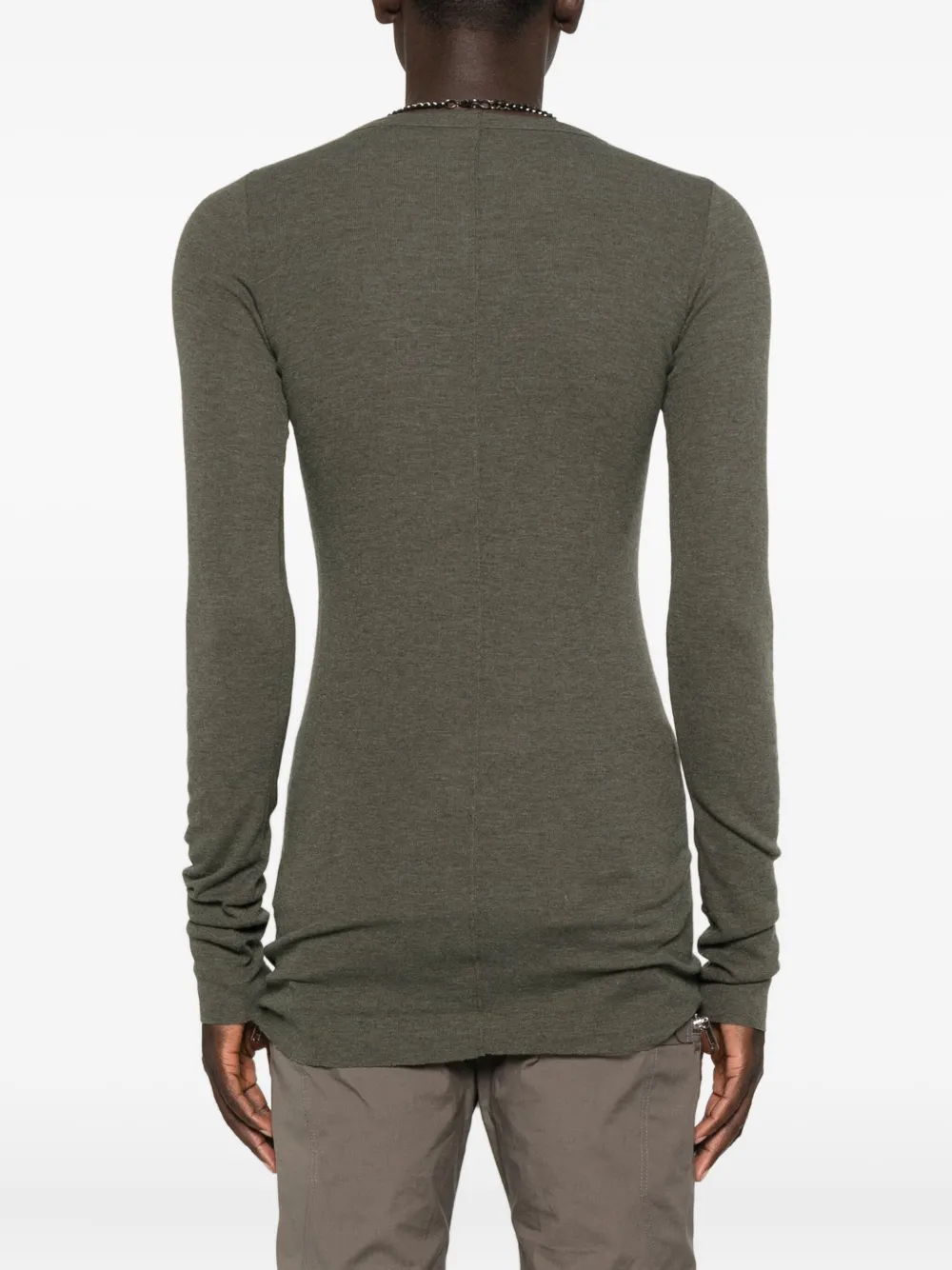 Rick Owens T-shirt met lange mouwen Groen