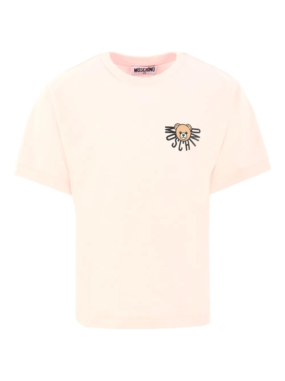 Moschino Kids T-shirt met teddybeer-logo en korte mouwen Roze