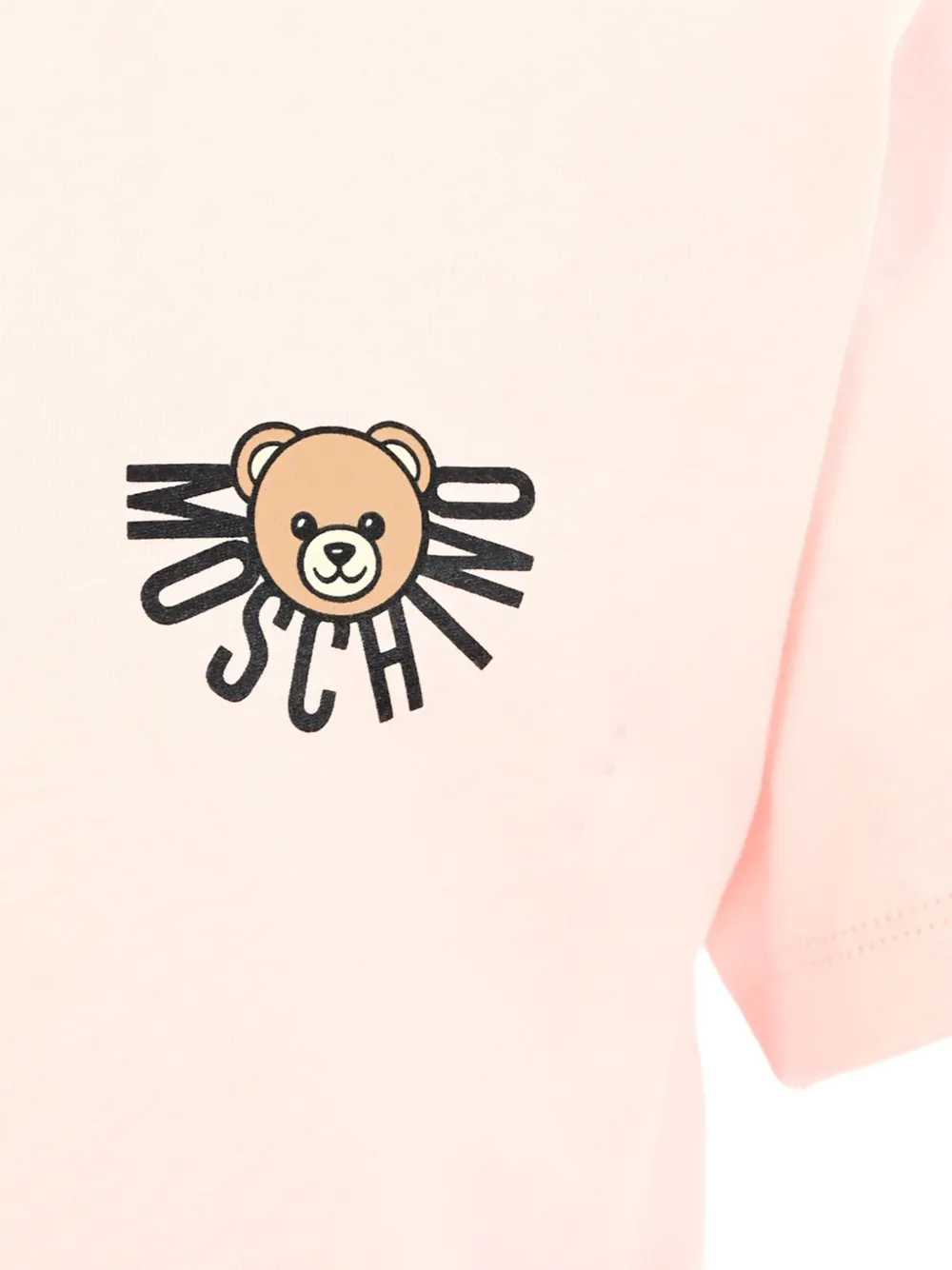 Moschino Kids T-shirt met teddybeer-logo en korte mouwen Roze