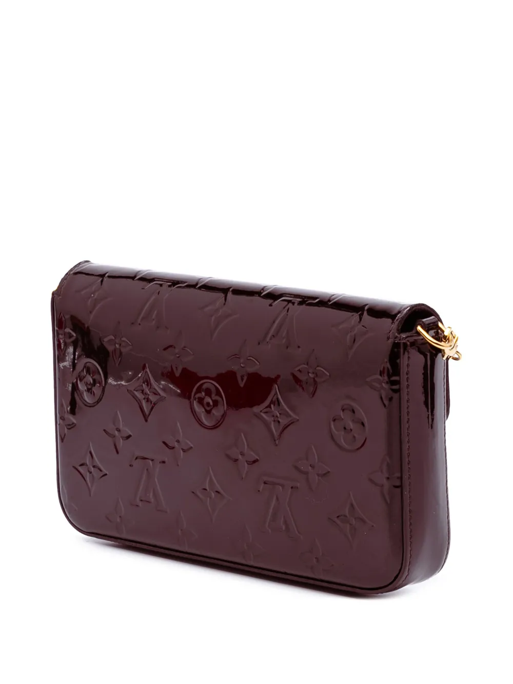 Pre-owned Louis Vuitton 2019 Monogram Vernis Pochette Felicie Crossbody Bag