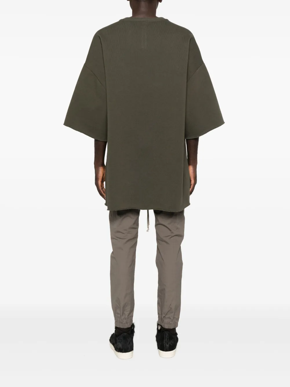 Rick Owens V Tommy gerafeld T-shirt Groen