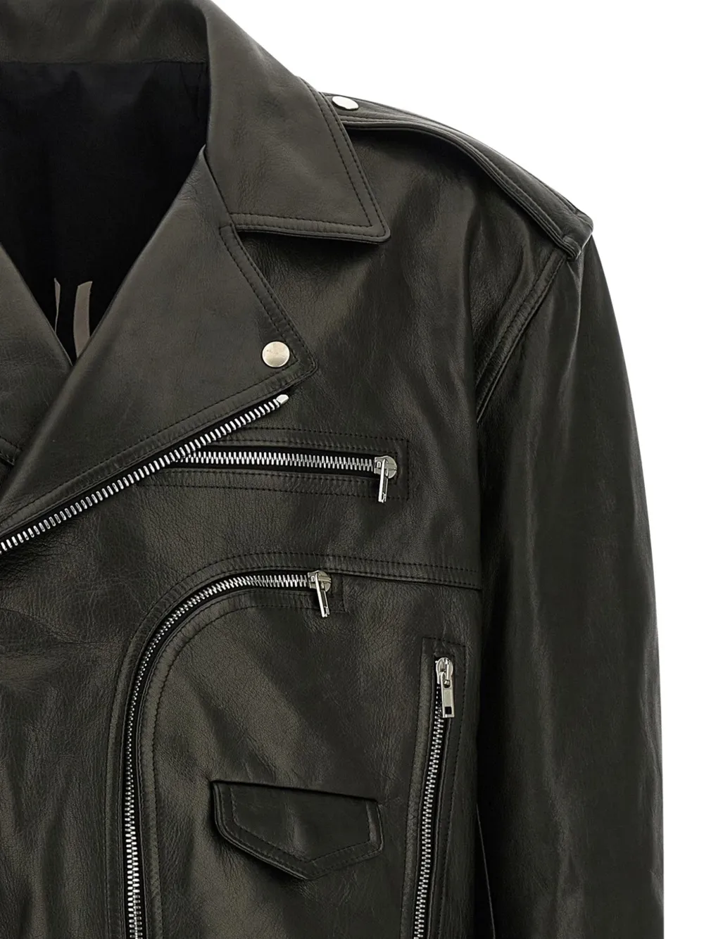 Rick Owens Jumbo Bauhaus Stooges biker jacket Zwart