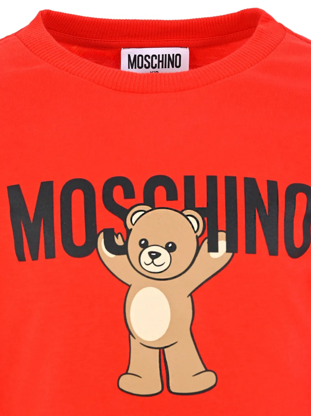 Moschino Kids T-shirt met lange mouwen Rood