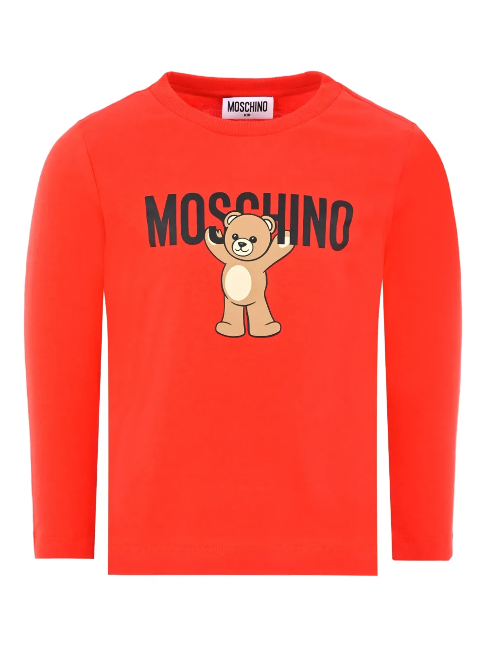Moschino Kids T-shirt met lange mouwen Rood