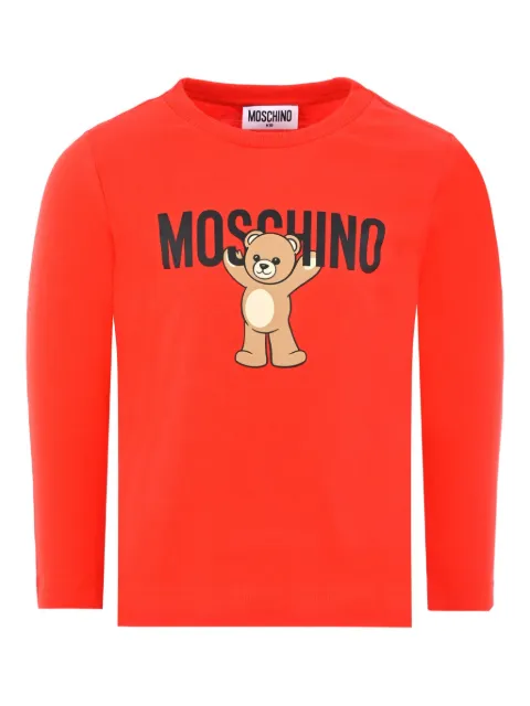 Moschino Kids Teddy Bear-print long-sleeve T-shirt
