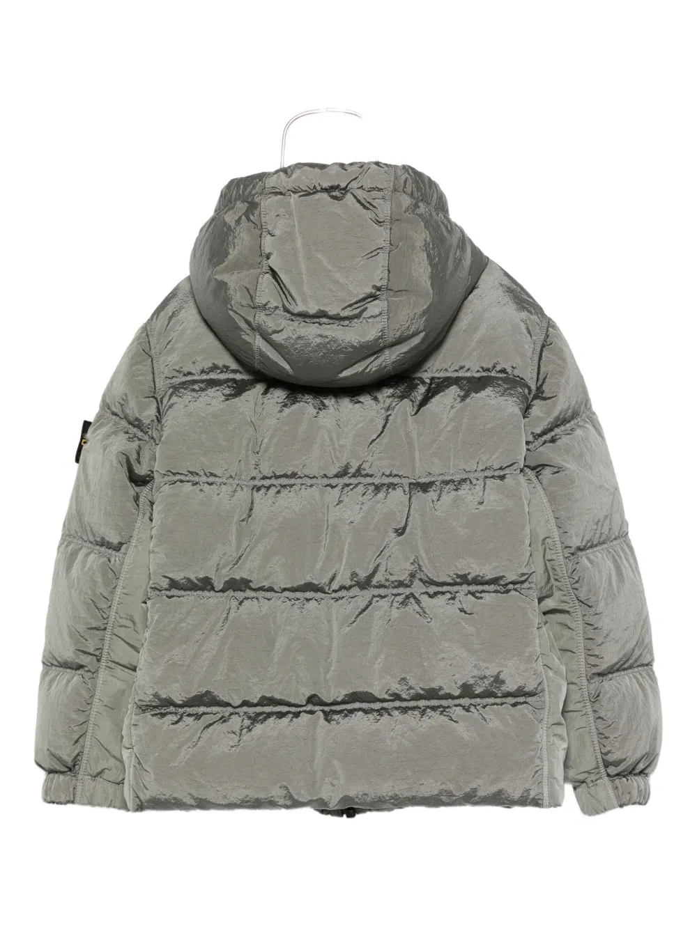 Stone Island Junior Donsjack met capuchon Groen