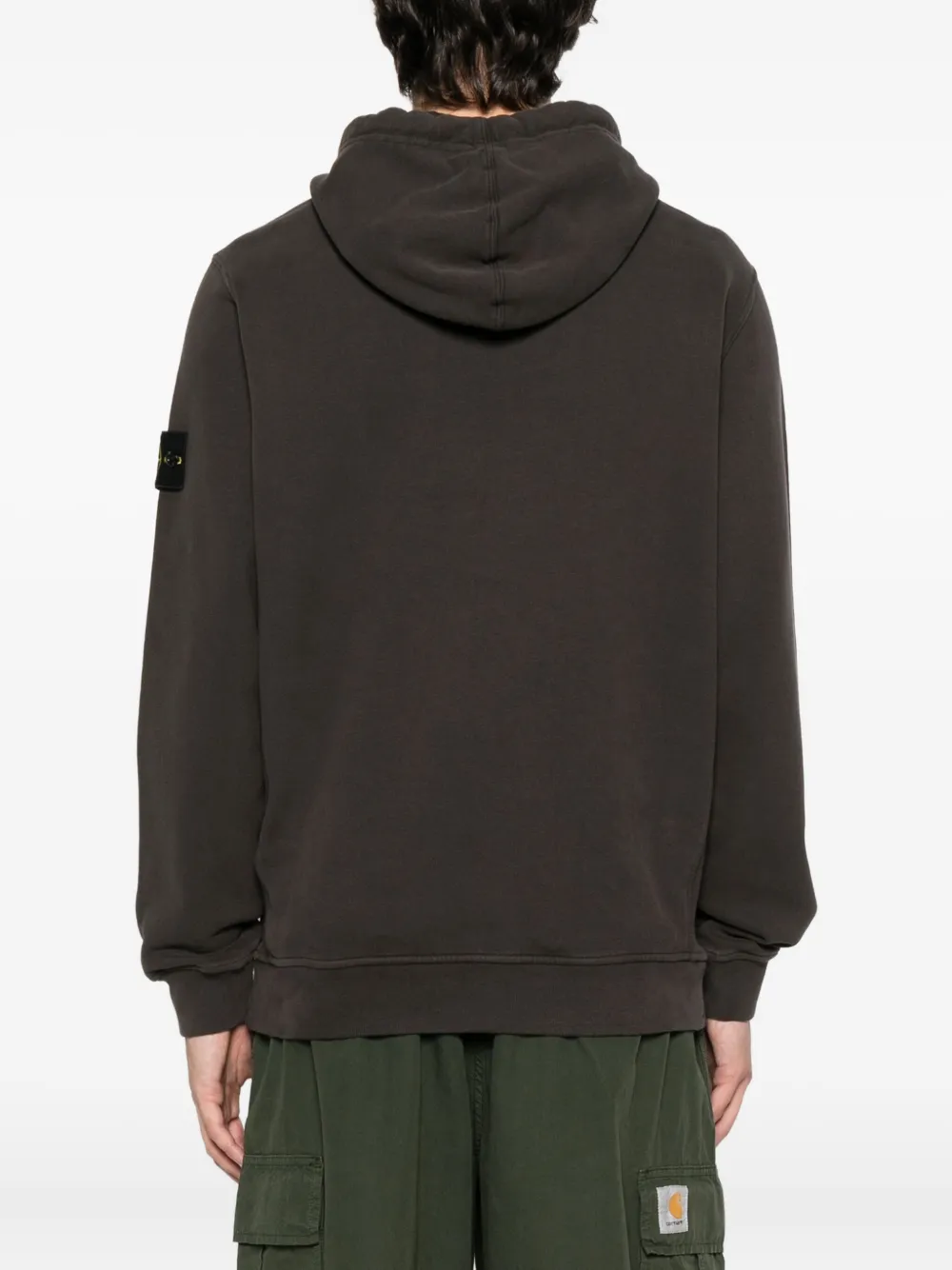 Stone Island Katoenen hoodie Grijs