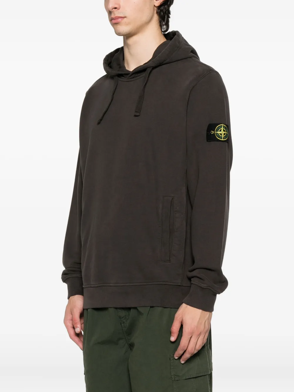 Stone Island Katoenen hoodie Grijs