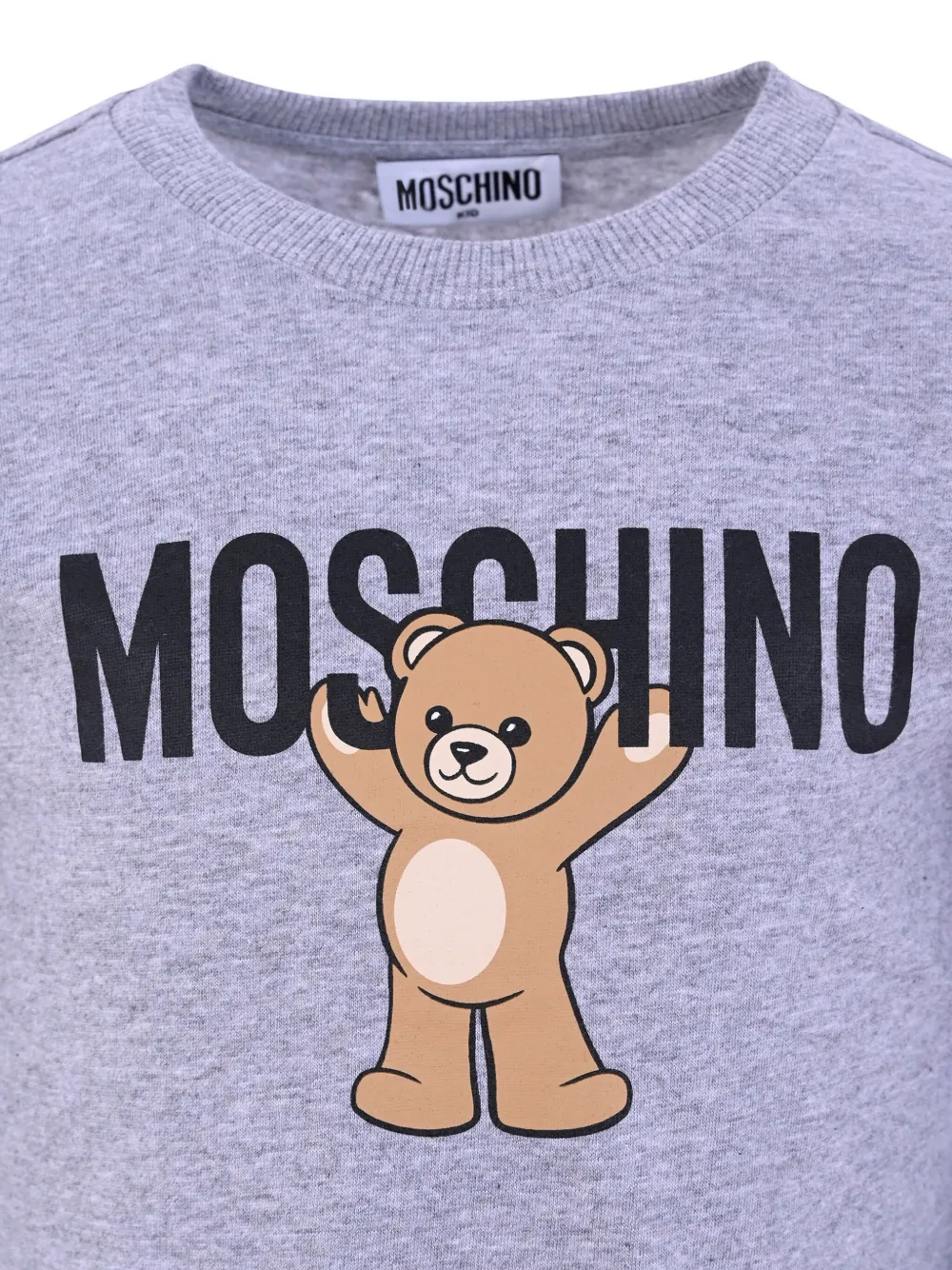 Moschino Kids T-shirt met lange mouwen Grijs