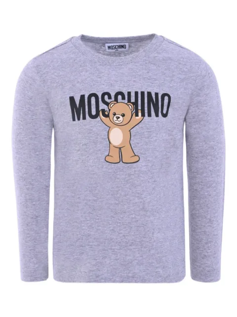 Moschino Kids Teddy Bear-print long-sleeve T-shirt