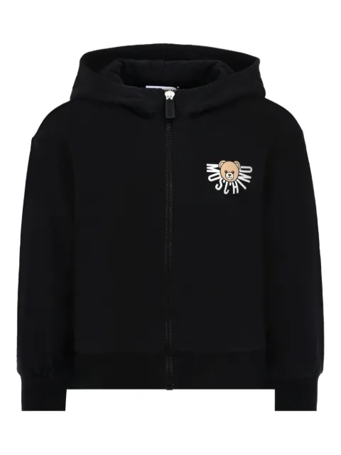 Moschino Kids teddy-print zip-up hoodie