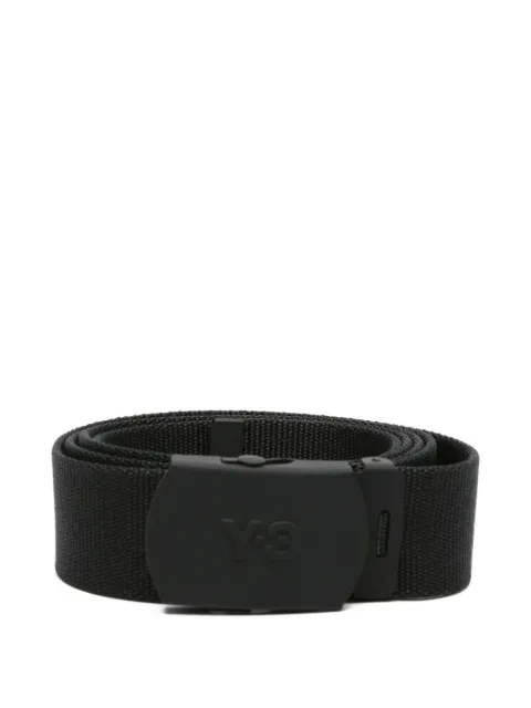 Y-3 logo-embossed belt