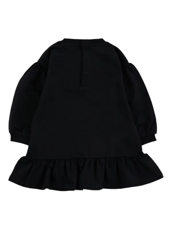 black teddy dress Moschino Baby Girls Teddy Bear Dress in Black